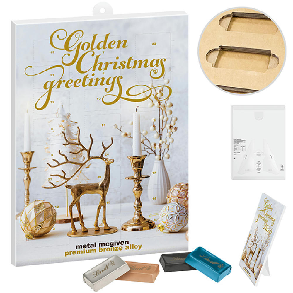 LINDT Naps Adventskalender "Papier"