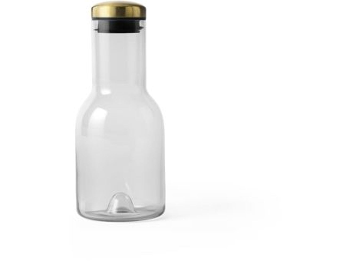 Menu BOTTLE CARAFE w. brass lid 0 5L Wasserkaraffe mit Messingdeckel Smoke