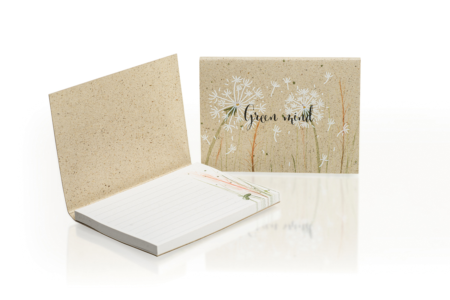 Haftnotizen im Umschlag "Graspapier“