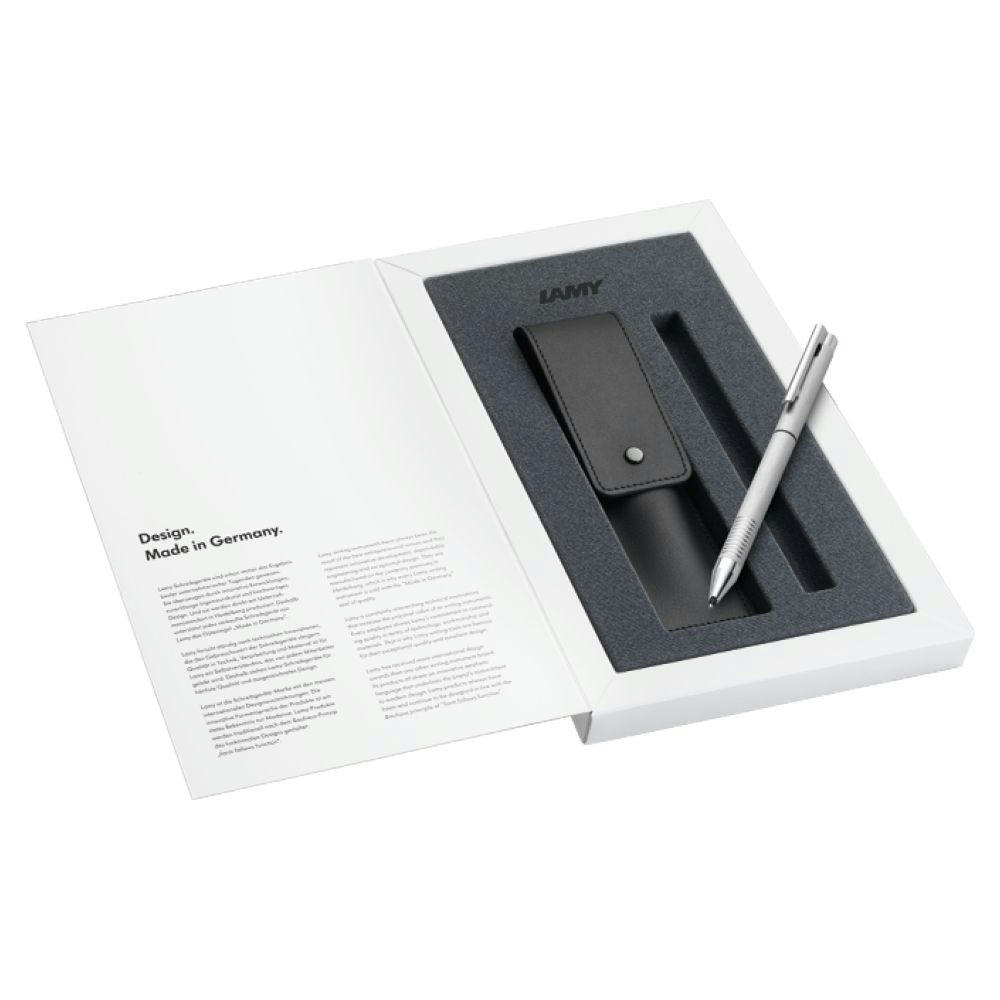 LAMY Set "logo twin pen brushed"