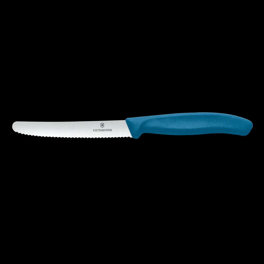 Swiss Classic, Tomaten & Tafelmesser, 11cm, Wellen, blau
