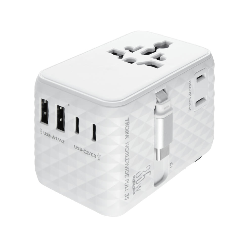 TROIKA Reiseadapter "Worlwide Pull 35"