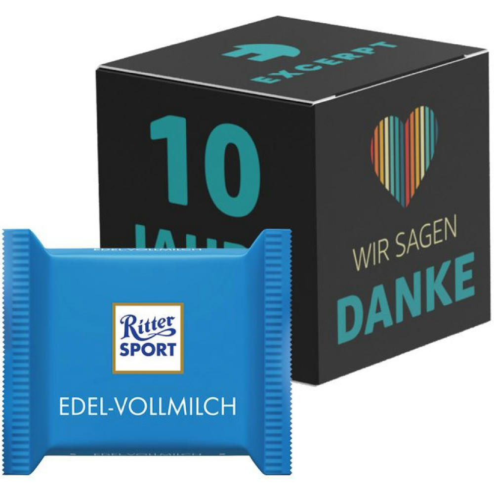 Werbewürfel, Ritter Sport Mini, verschiedene Sorten