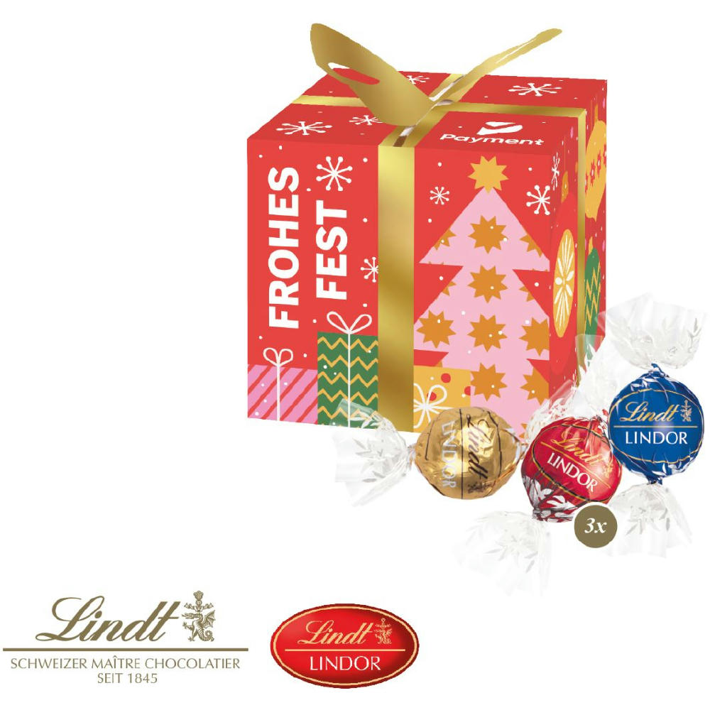 Präsent "Feine Bescherung" mit Lindor Pralinés
