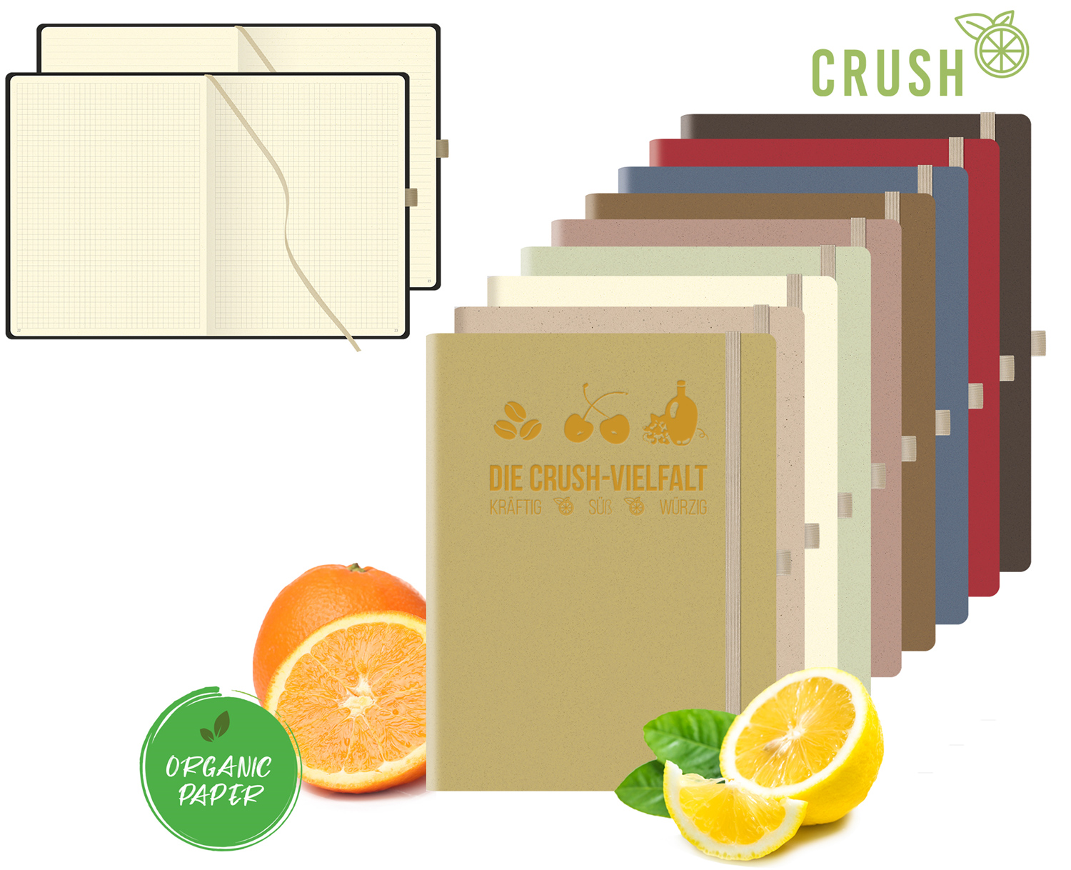 Lediberg by LINDOCASTELLI Notizbuch "Crush" large